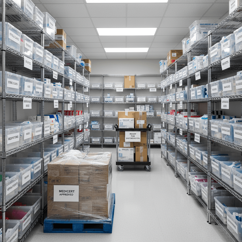 Insumos hospitalarios certificados organizados